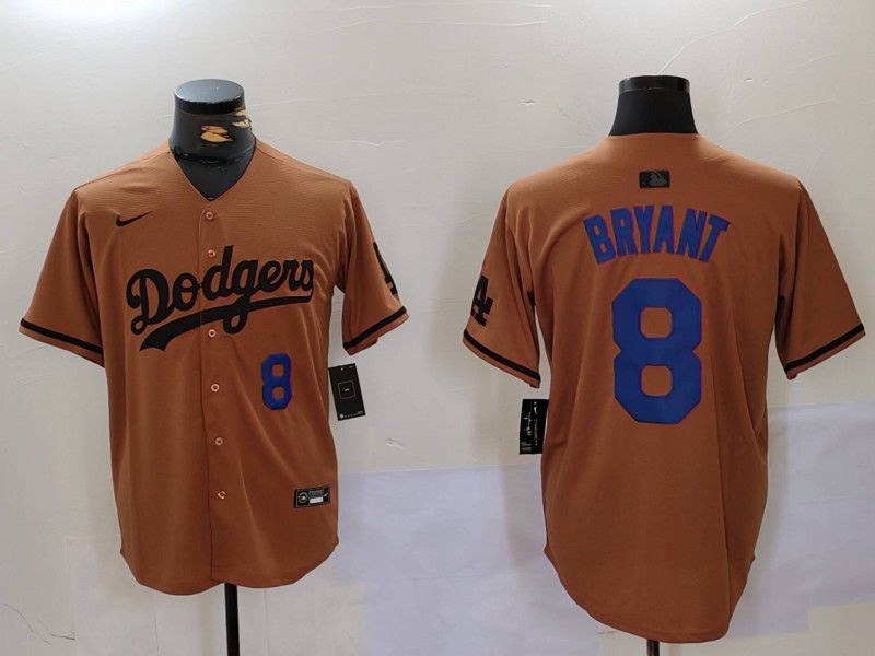 Men Los Angeles Dodgers #8 Bryant army green joint name 2024 Nike MLB Jersey style 3->los angeles dodgers->MLB Jersey